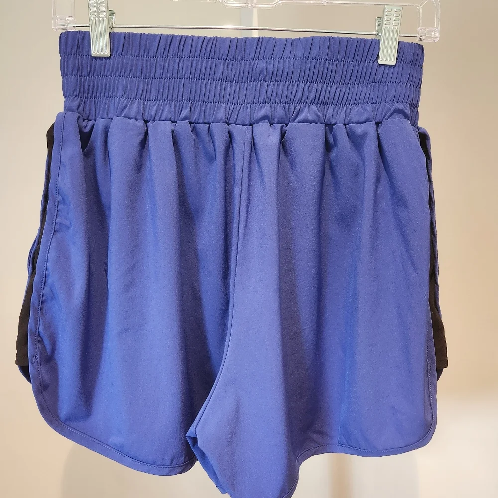 P'TULA Flow Running Shorts Persian Blue Sz Medium - Picture 4 of 10